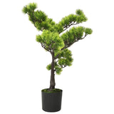 VidaXL Kunstplant met pot pinus bonsai 60 cm groen