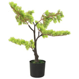 Vidaxl Umetna rastlina z loncem cipres bonsai 60 cm zelena