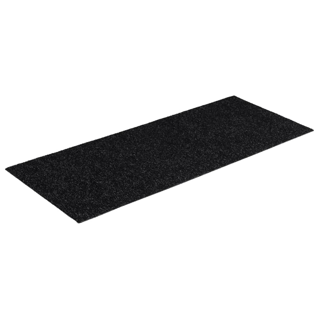 Vidaxl 15 esteras de pedal de Vidaxl autoadhesivo rectangular 60x25 cm negro