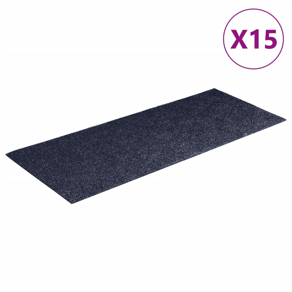 VIDAXL 15 PEDALA PEDALA TATTO AUDSIVE RETTANGOLARE 60X25 cm Blu grigio