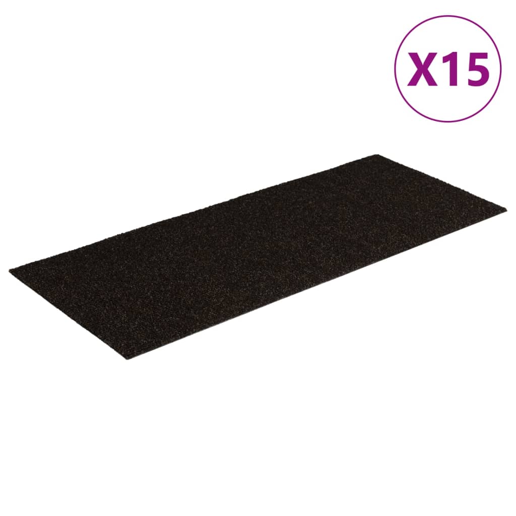 Vidaxl 15 Maty pedałowe Seldhezyjne prostokątne 60x25 cm ciemnobrązowe