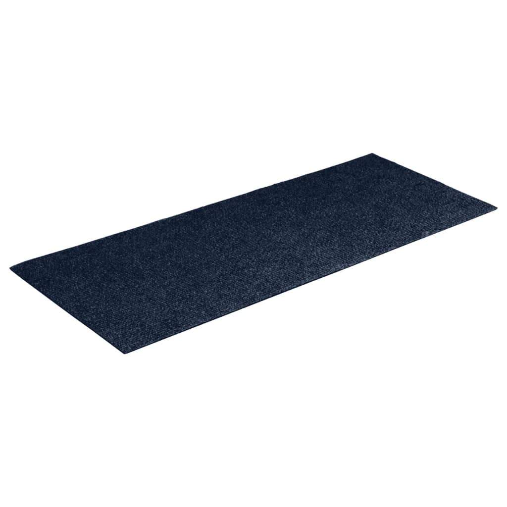 Vidaxl 15 St Pedal Mats selvbehandler rektangulær 60x25 cm blå