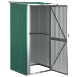 Vidaxl Garden Shed 118.5x97x209.5 cm de acero galvanizado verde