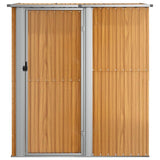 Vidaxl Garden Shed 180,5x97x209,5 cm galvanisert stålbrun