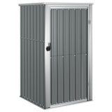 Vidaxl Garden Shed 88x89x161 cm de acero galvanizado gris