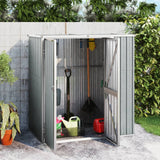 Vidaxl Garden Shed 161x89x161 cm galvaniseret stålgrå