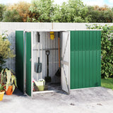 Vidaxl Garden Shed 225x89x161 cm galvaniseret stålgrøn