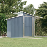 Vidaxl Garden Shed 270x130x208,5 cm galvaniseret stålgrå