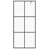 Vidaxl Walk-in sprchová zeď 100x195 cm esg-glas transparentní a černá