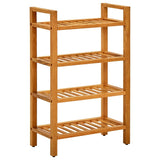 Vidaxl Shoe Rack se 4 policemi 50x27x80 cm pevný dub