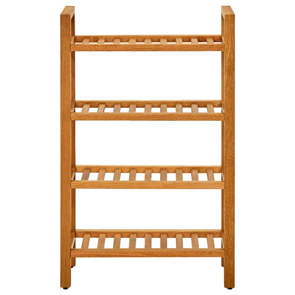 Vidaxl Shoe Rack se 4 policemi 50x27x80 cm pevný dub