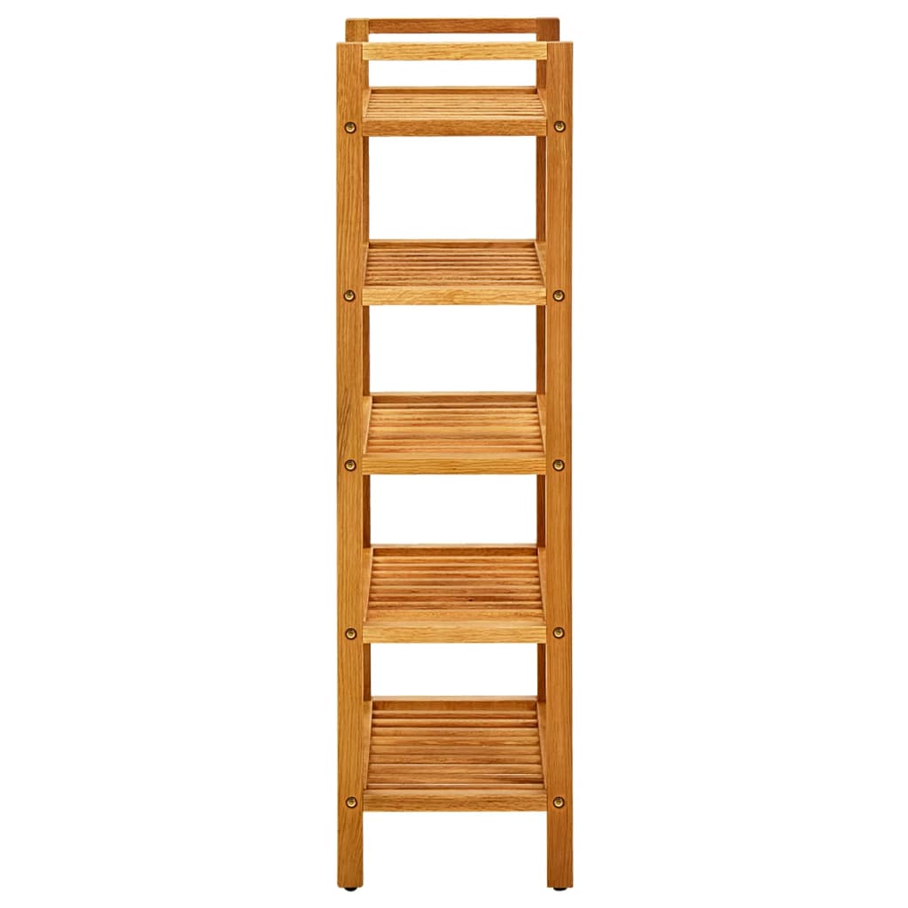 Vidaxl shoe rack with 5 shelves 50x27x100 cm solid oak