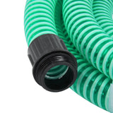 Vidaxl sugende slange med messingkoblinger 1.1 '' 3 M PVC Green