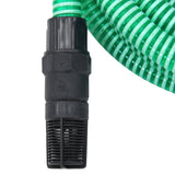 Vidaxl Sugende slange med PVC -koblinger 1.1 '' 4 M PVC Green