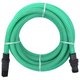 VidaXL Zuigslang met PVC koppelingen 1,1'' 7 m PVC groen