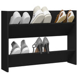 VidaXL wall shoe cabinet 80x18x60 cm Properted Wood Black