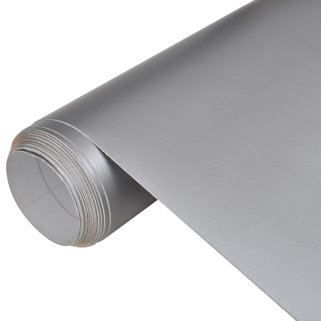 Vidaxl Autofolie 100x150 cm Mat silver colored