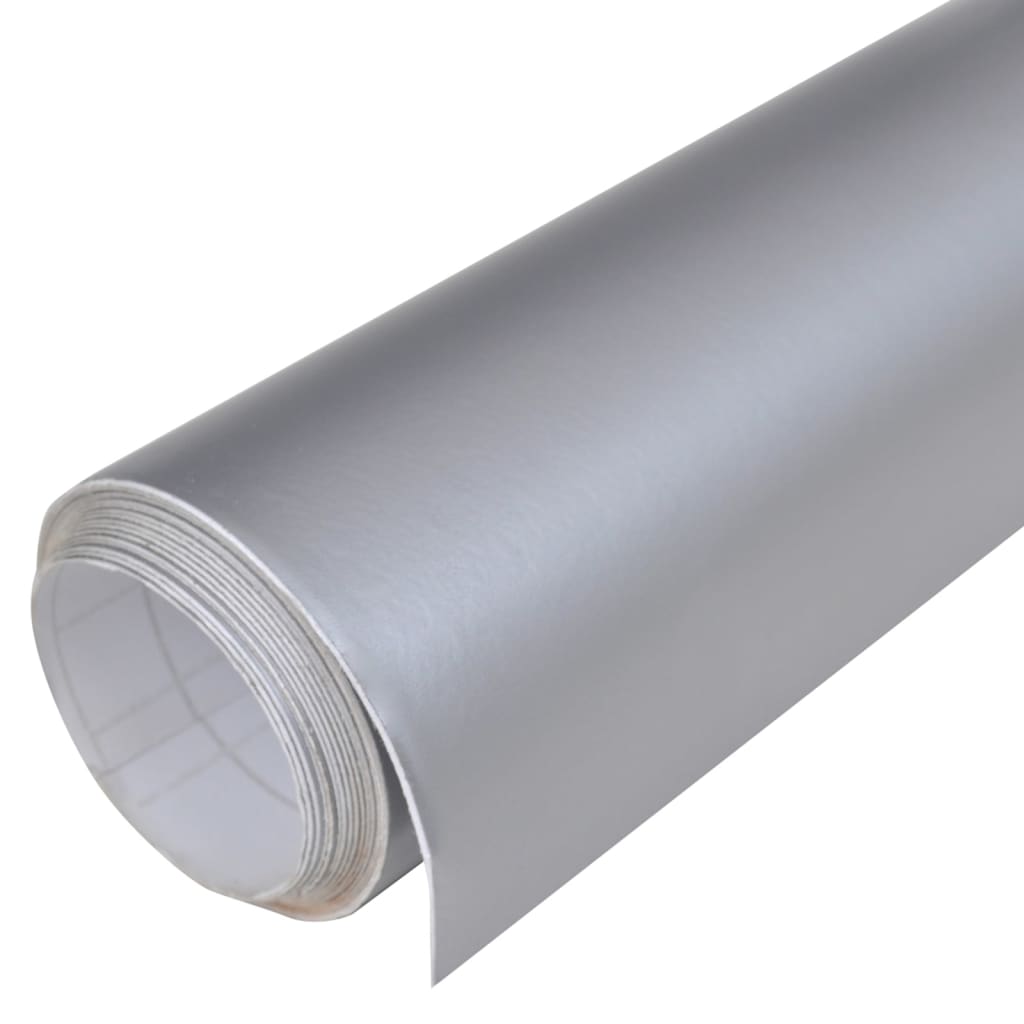 Vidaxl Autofolie 100x150 cm Mat silver colored