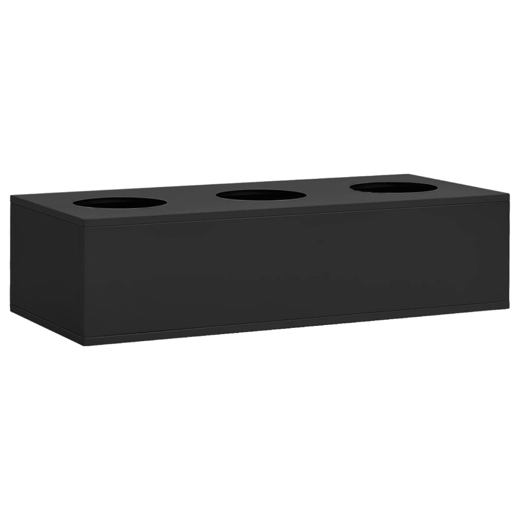 Kancelář Vidaxl Flower Box 90x40x23 cm ocelový antracity -