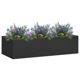 Kancelář Vidaxl Flower Box 90x40x23 cm ocelový antracity -