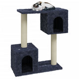 Muebles de gato de Vidaxl con postes de rascado de sisal 60 cm de gris oscuro