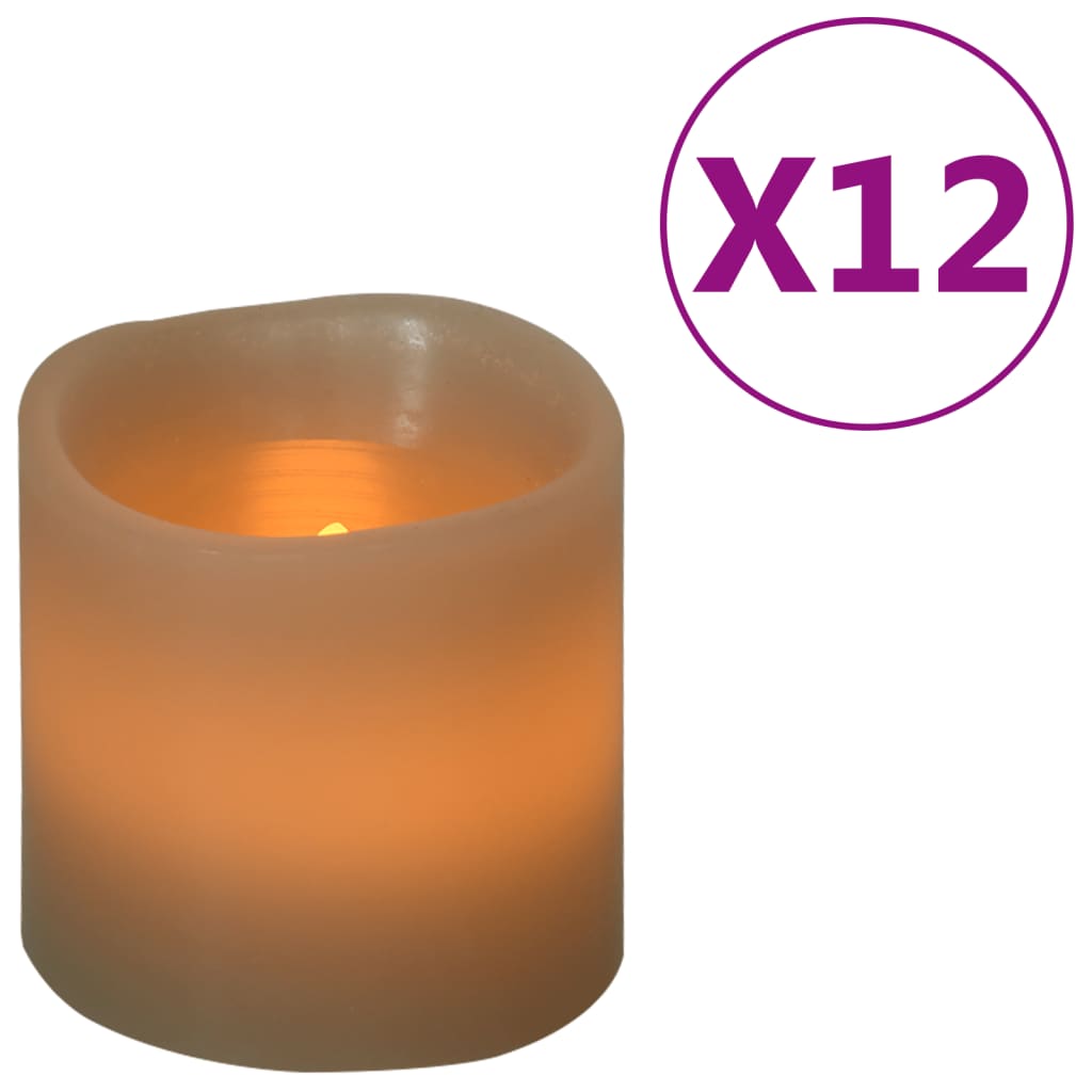 Vidaxl Candles 12 st led warm white