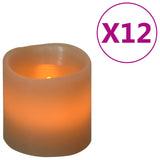 Vidaxl Candles 12 st led warm white