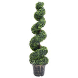 Vidaxl plante artificielle avec bouxe pot spirale 117 cm vert