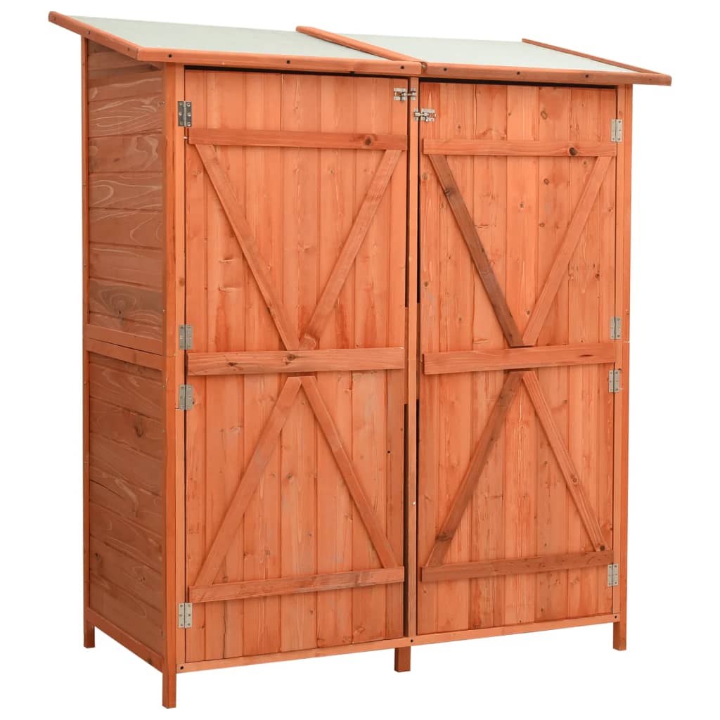 Vidaxl Garden Shed 136x75x160 cm Solid Pinewood