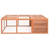 VidaXL animal loft for outside 150x100x50 cm solid pinewood