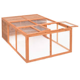 VidaXL animal loft for outside 150x100x50 cm solid pinewood