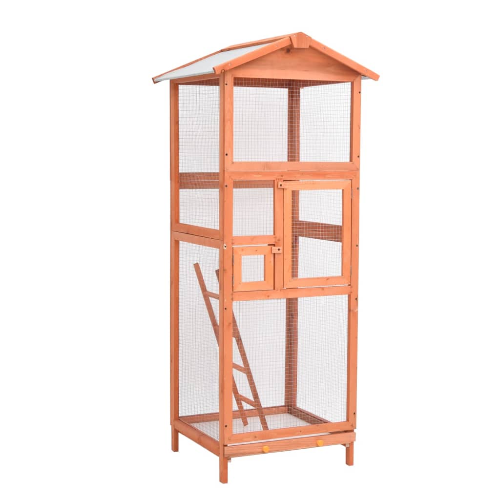 Vidaxl Bird Cage 68x62x166 cm Pineo solido