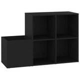 Vidaxl Storage Cabinet 105x35.5x70 cm forarbejdet træ sort