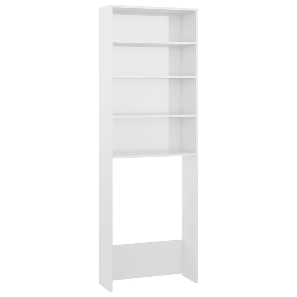 Szafka pralki vidaxl 64x24x190 cm White Gloss White