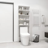 Szafka pralki vidaxl 64x24x190 cm White Gloss White