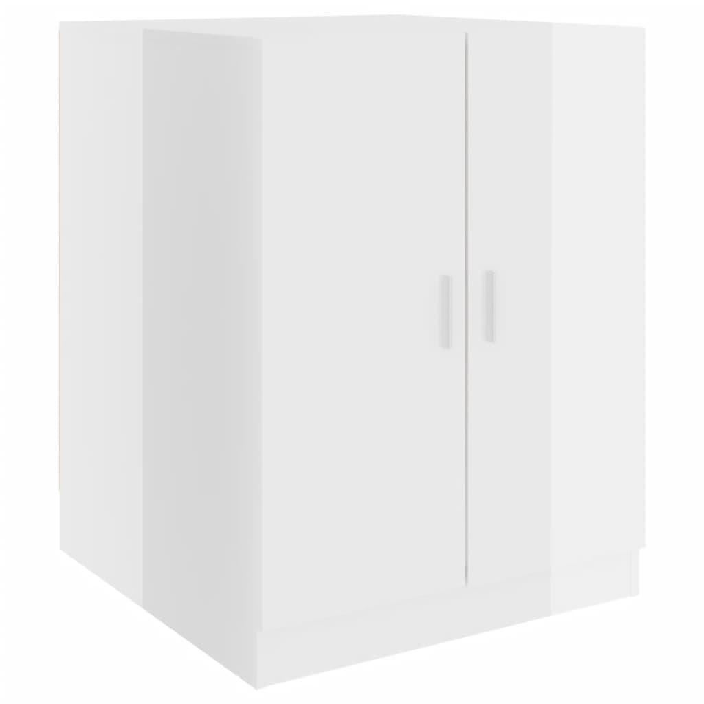 Vidaxl Wäschmaschinn Cabinet 71x71.5x91.5 cm héich Glanz wäiss