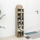 Vidaxl Shoe Cabinet 27.5x27x102 cm Property Wood Sonoma Oak -farvet