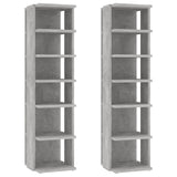 Vidaxl Shoe Cabinets 2 St 27.5x27x102 cm betonpris