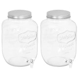 Vidaxl Drink Dispensers 2 St 8050 ml glas