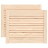 VidaXL Cabinet doors with slats 2 pcs 39.5x49.4 cm Solid pine