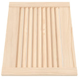 VidaXL Cabinet doors with slats 2 pcs 39.5x49.4 cm Solid pine