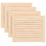 VidaXL Cabinet doors with slats 4 pcs 39.5x49.4 cm Solid pine