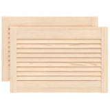 VidaXL Cabinet doors with slats 2 pcs 39.5x59.4 cm Solid pine