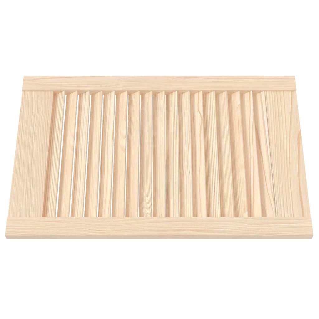 VidaXL Cabinet doors with slats 2 pcs 61.5x39.4 cm Solid pine