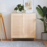 VidaXL Cabinet doors with slats 2 pcs 99.3x49.4 cm solid pine