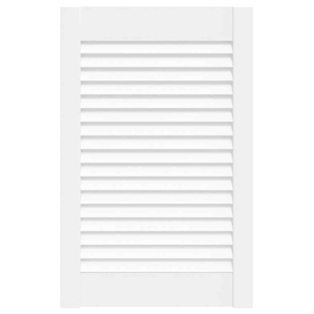 VidaXL Cabinet door with slats 61.5x39.4 cm solid pine white white