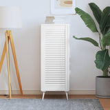 VidaXL Cabinet door with slats 99.3x39.4 cm Solid pine white