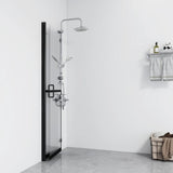 Vidaxl Walk-In Shower Wall Plegable 100x190 cm ESG-GLAS transparente