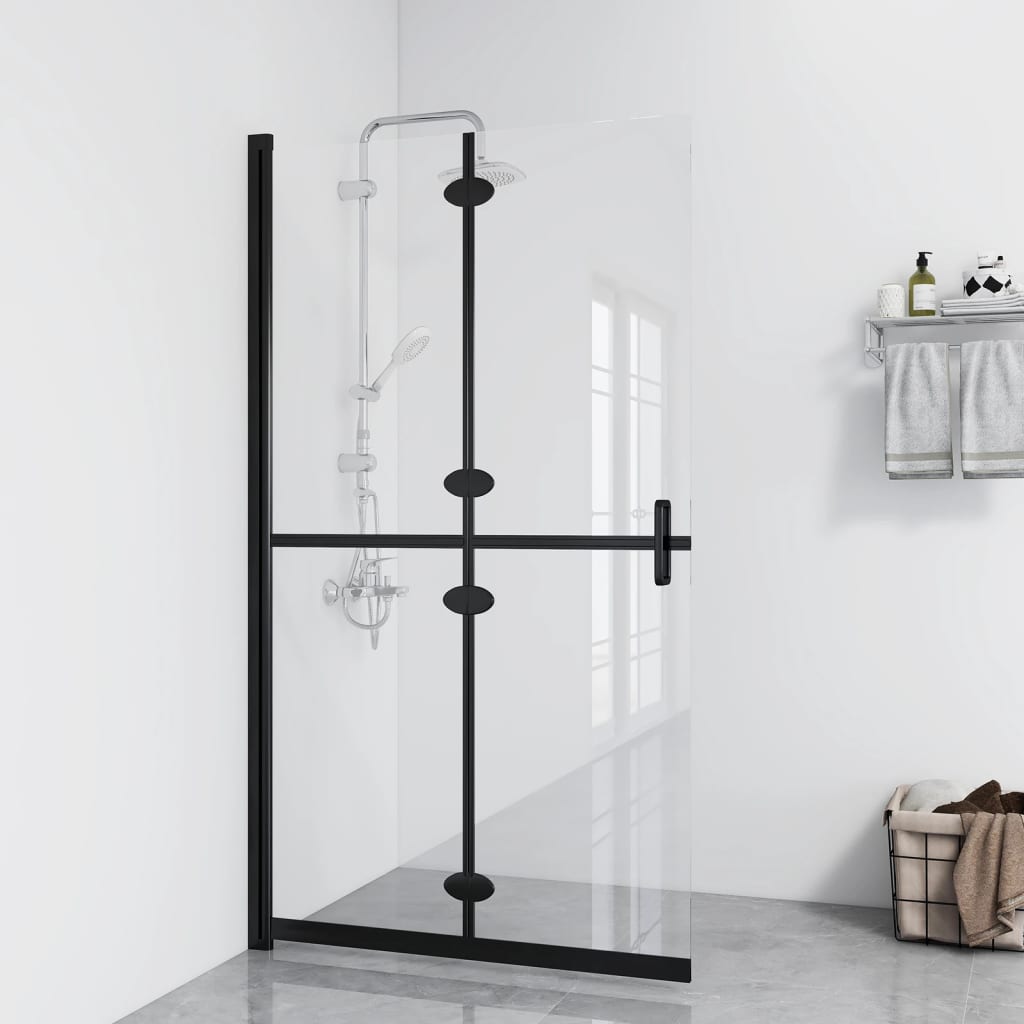 Vidaxl Walk-In Shower Wall Plegable 100x190 cm ESG-GLAS transparente