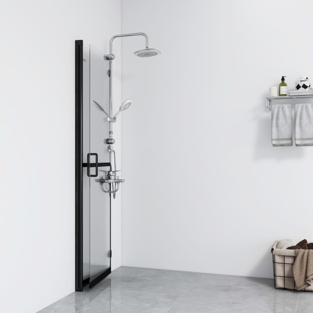 Vidaxl Walk-In Walking Walking Collptible 110x190 cm ESG-glas transparent